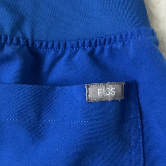 women's Royal Blue Yola - Petite Skinny Scrub Pants 2 - XS - Petite/Royal Blue - Picture 3 of 4